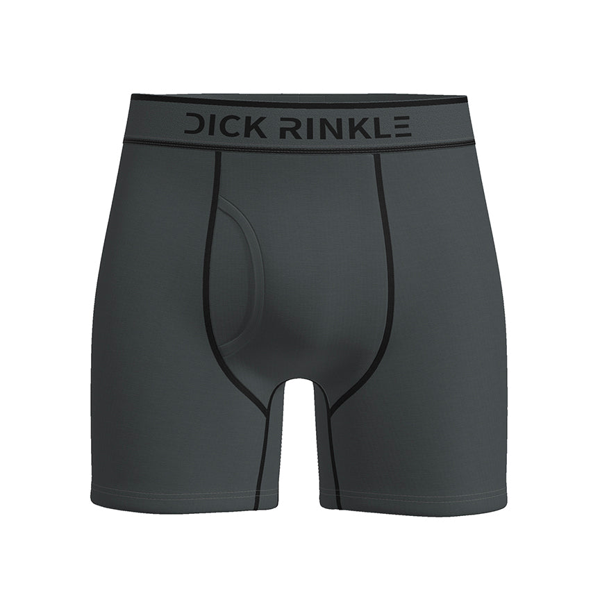 Men’s Solid Charcoal Premium Boxer Briefs