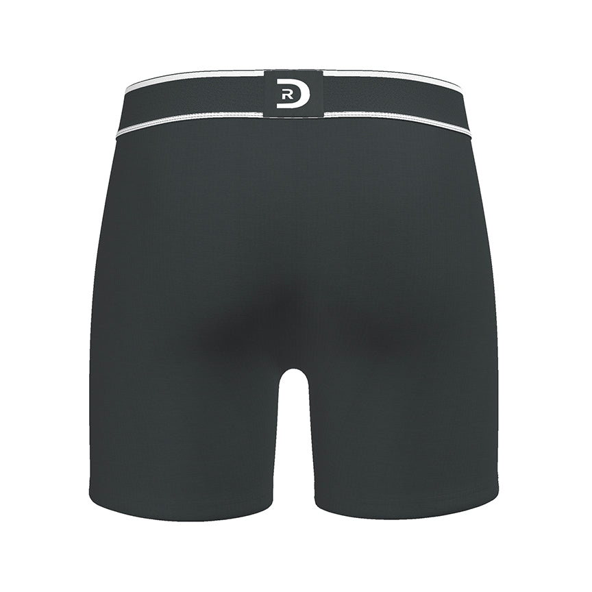 Men’s Solid Charcoal Premium Boxer Briefs