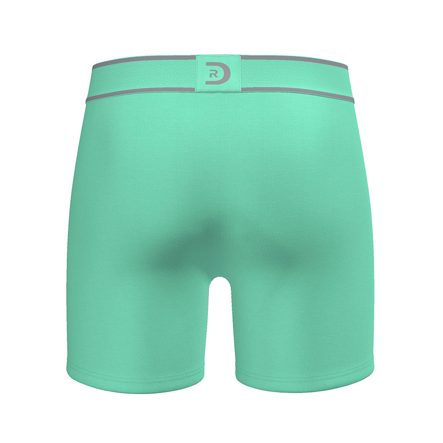 Men’s Solid Green Premium Boxer Briefs