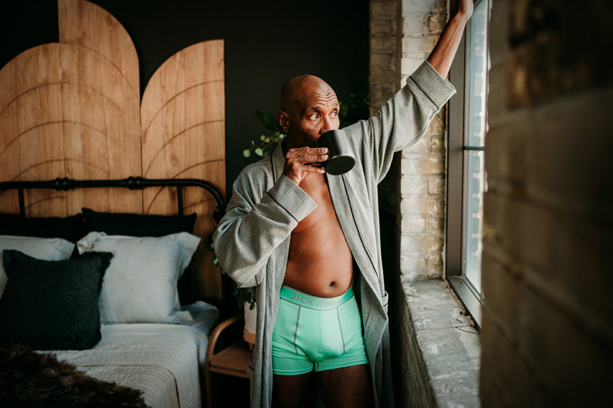 Men’s Solid Green Premium Boxer Briefs