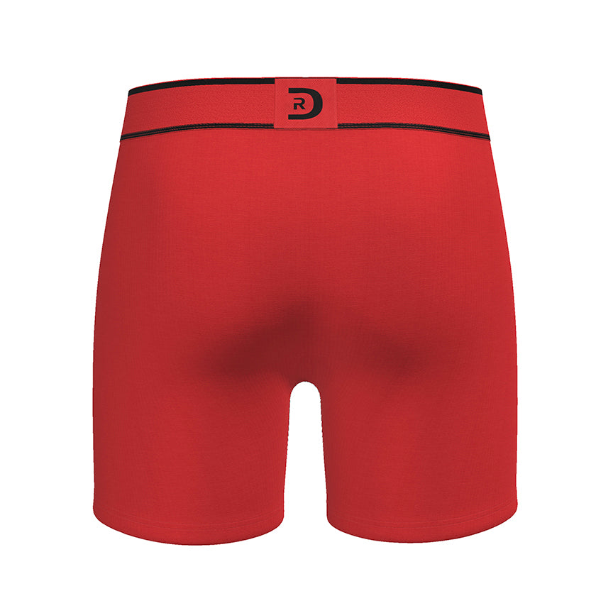 Men’s Solid Red Premium Boxer Briefs