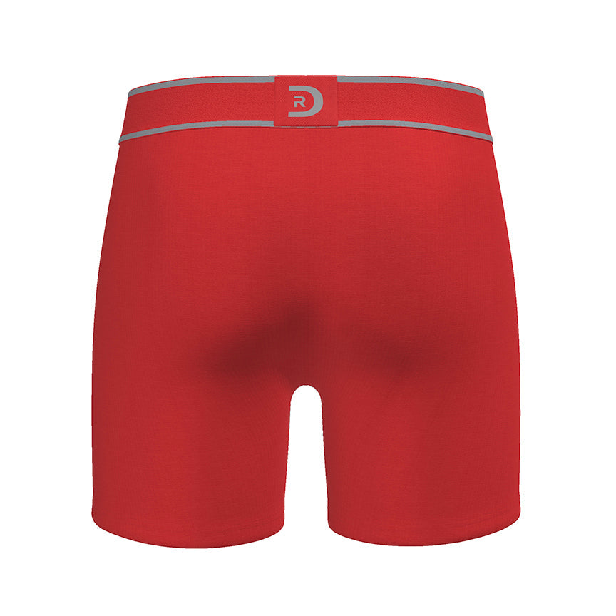 Men’s Solid Red Premium Boxer Briefs
