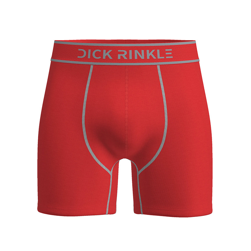 Men’s Solid Red Premium Boxer Briefs