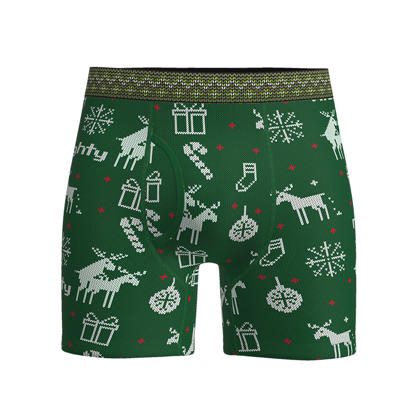 Men’s "Ugly Christmas Sweater" Premium Boxer Briefs